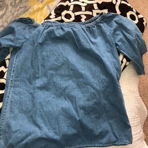 worn off jean like , stylish long dressing shirt